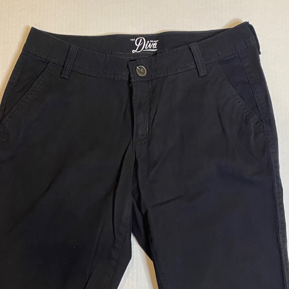 Old Nave Black Flared Jaeans Sz 4 - Picture 2 of 8